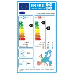 Carrier Extreme 2 42QHG009D8SE / 38QHG009D8SE Κλιματιστικό Inverter 9000 BTU A++/A+ με WiFi